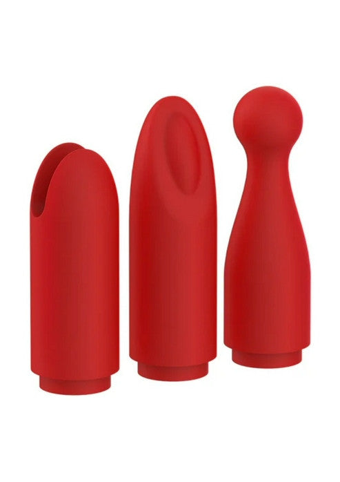 Mini Vibratore Rosetto - 3 Testine Intercambiabili