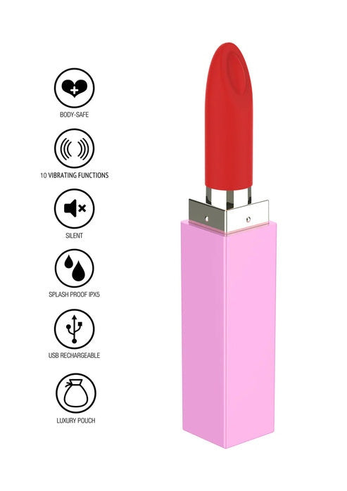 Mini Vibratore Rosetto - 3 Testine Intercambiabili