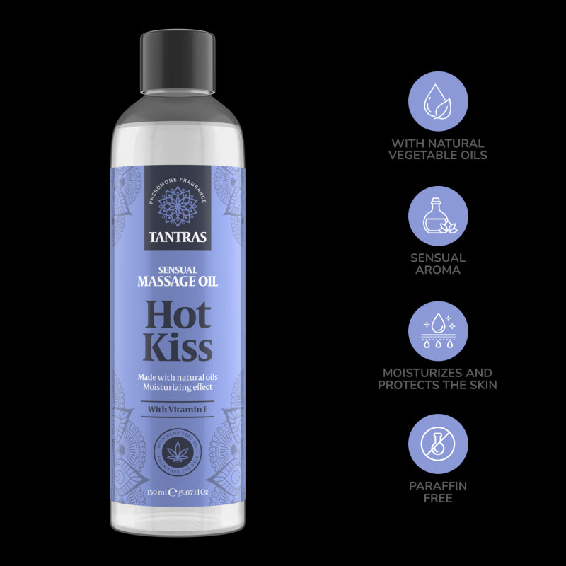 Tantras Hot Kiss Olio Massaggi Erotici - 150 ml