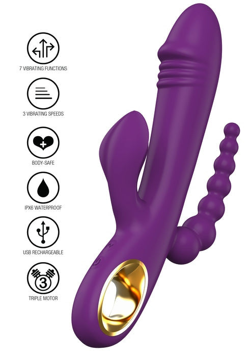 Vibratore Rabbit Tripla Stimolazione