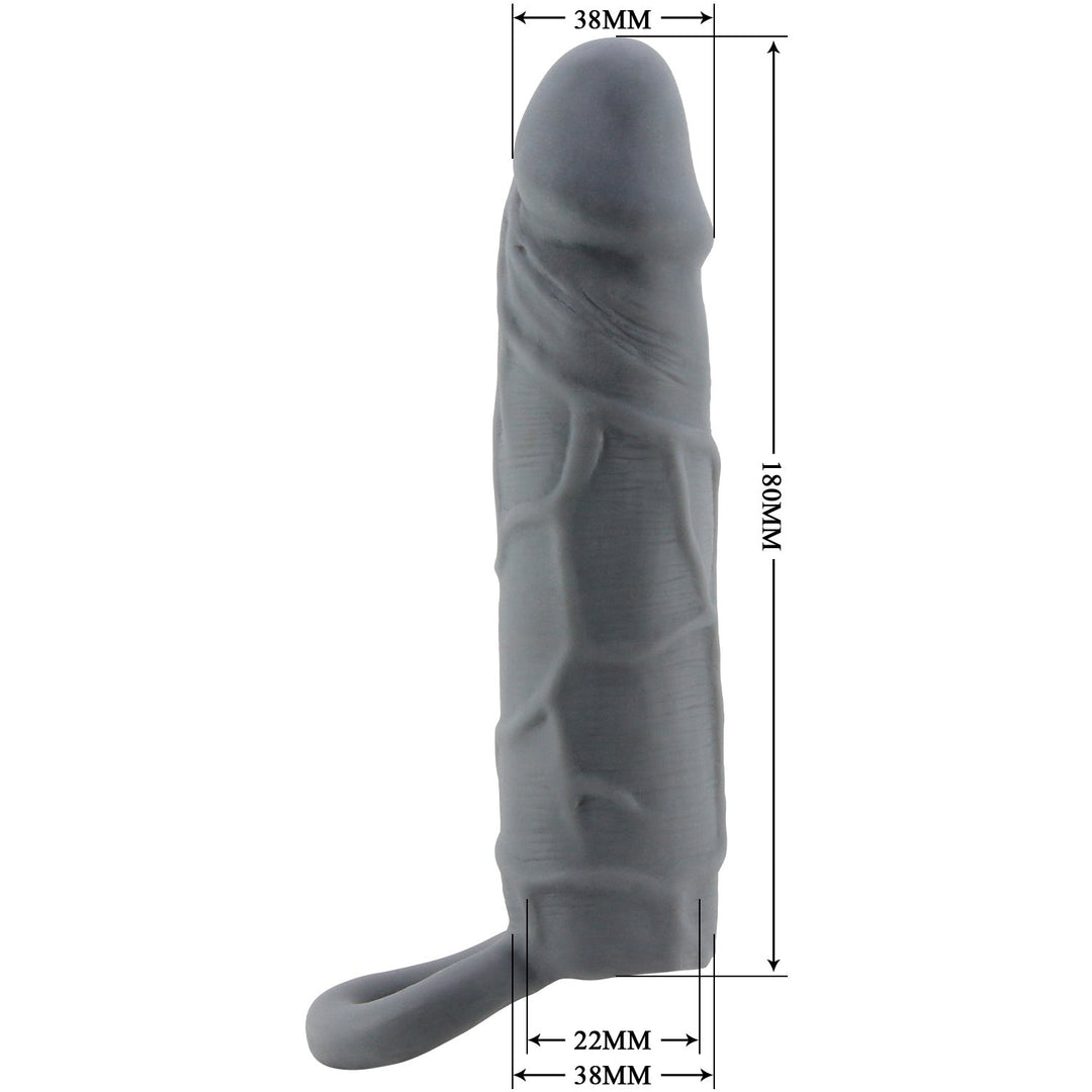 Guaina per Pene Realistica con Anello Fallico