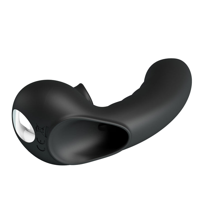 Vibratore doppia stimolazione clitoride vaginale in silicone ricaricabile pretty love