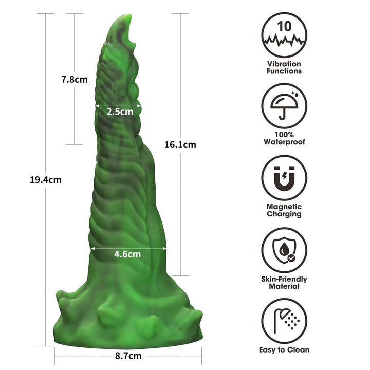 Savage Charm Double Claw Green - 19 cm