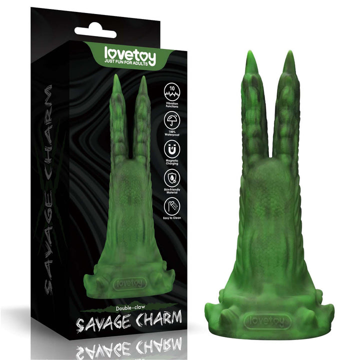 Savage Charm Double Claw Green - 19 cm