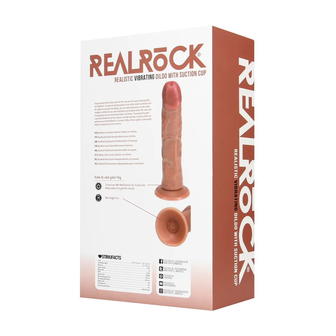 Dildo realistico con ventosa xxl fallo real rock vibrante ricaricabile
