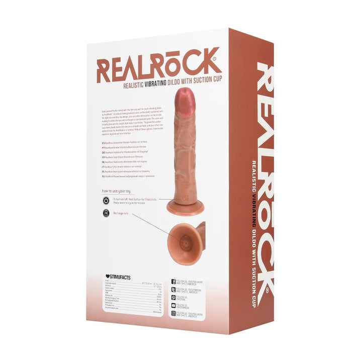 Dildo realistico con ventosa xxl fallo real rock vibrante ricaricabile