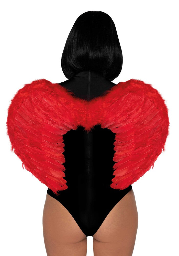 Ali Diavolo Sexy Marabou Feather Rosso