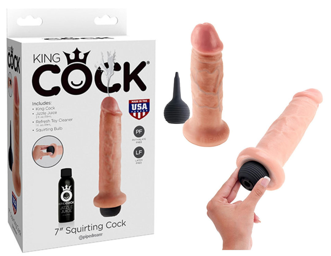 7" Squirting Cock Carne - 22cm