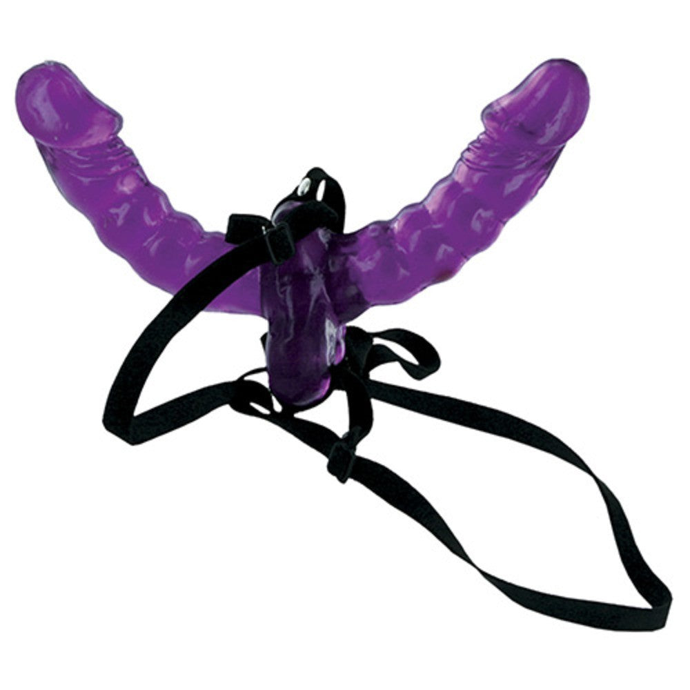 Double Delight Strap-On - Purple