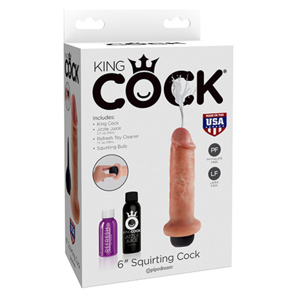 6" Squirting Cock - 18cm