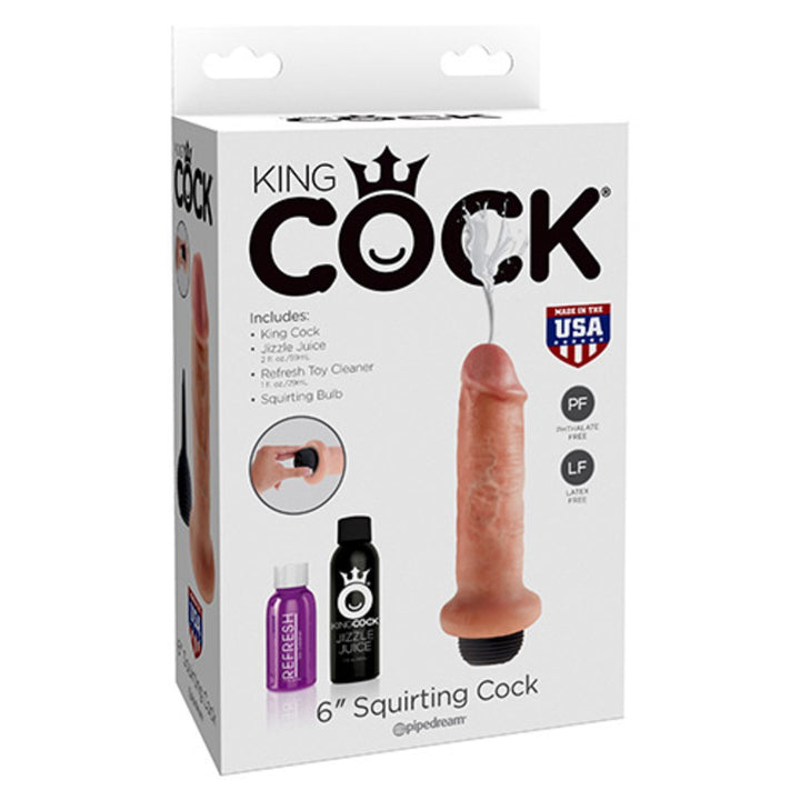 6" Squirting Cock - 18cm