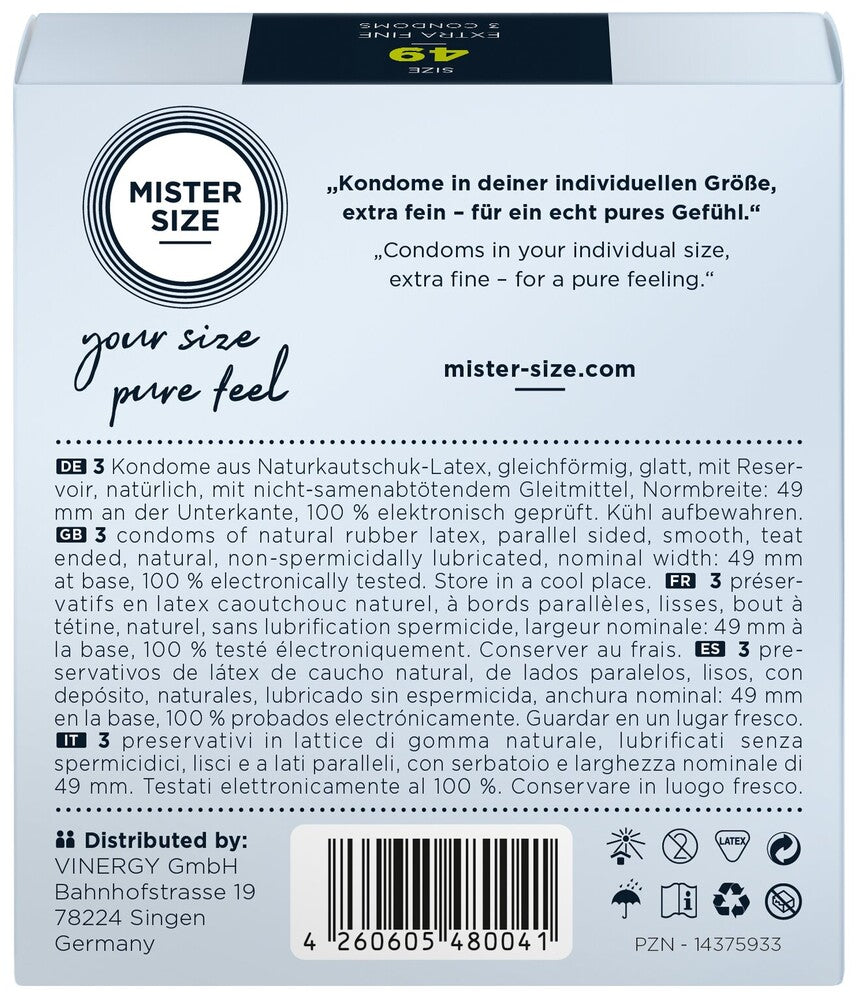 Preservativi Ultra Sottili 49 Mister Size