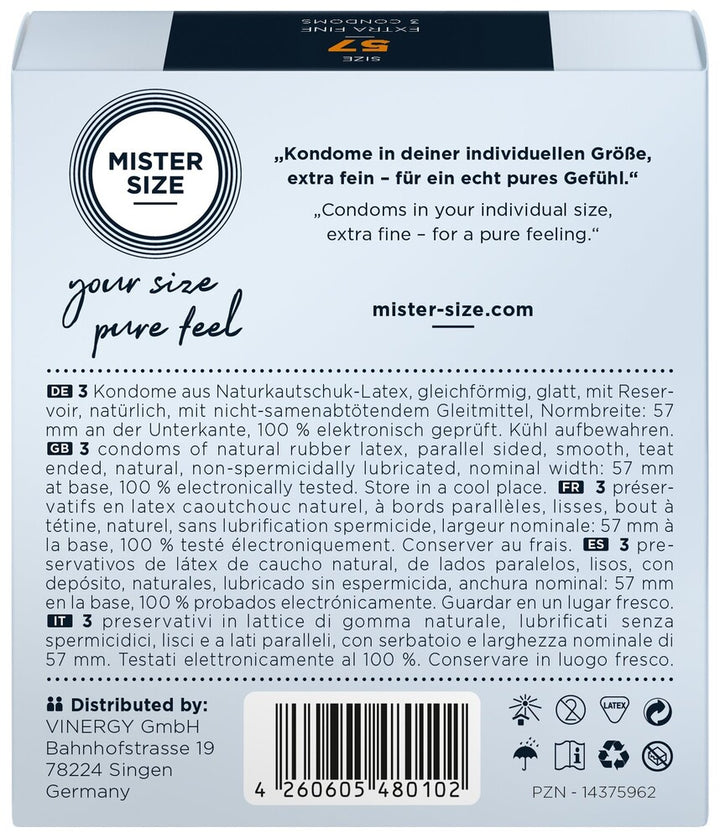 Preservativi XL 57 Mister Size