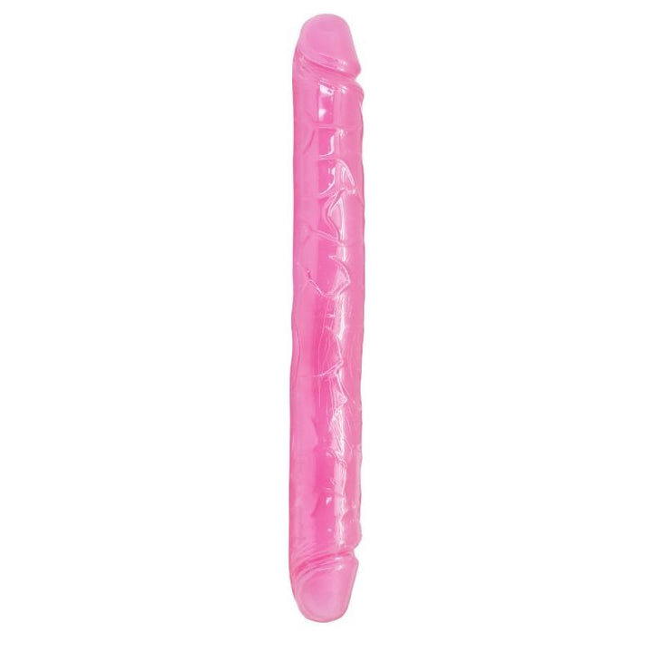 Dildo fallo doppio vaginale anale rosa realistico sex toy coppia