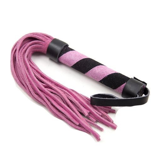 Frusta a frange line whip pink black frustino bondage fetish sadomaso sexy nero rosa