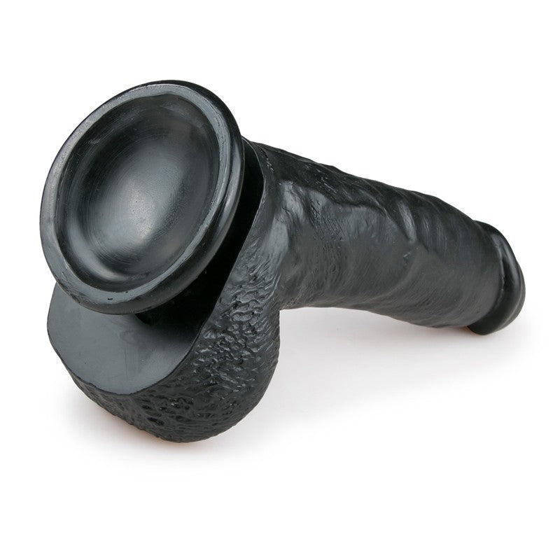 Realistic Dildo Black con Testicoli - 20 cm