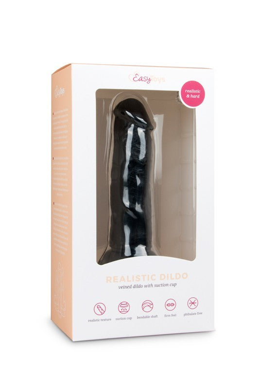 Realistic Dildo Black - 15.5 cm