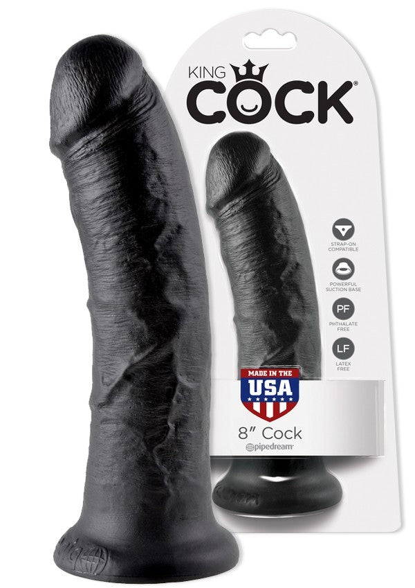 8" Cock Black - 21cm