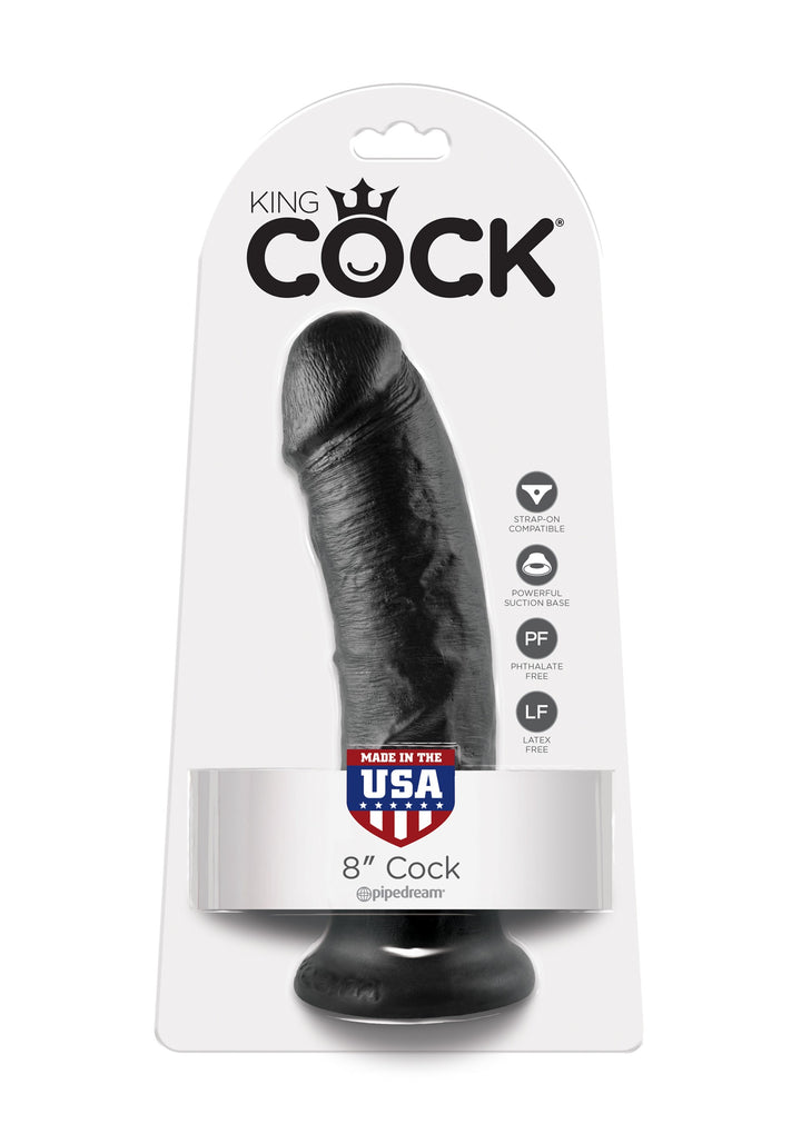 8" Cock Black - 21cm