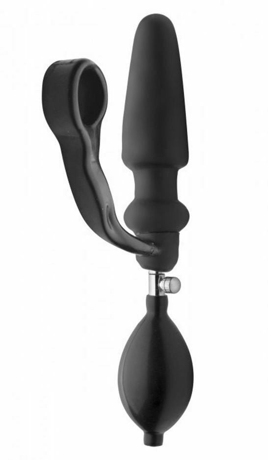 Anello per Pene con Plug Gonfiabile - Master Series