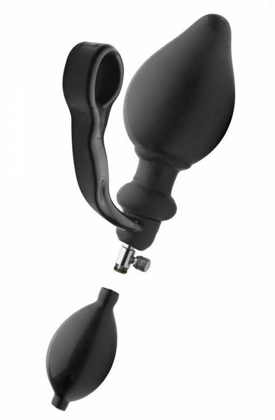 Anello per Pene con Plug Gonfiabile - Master Series
