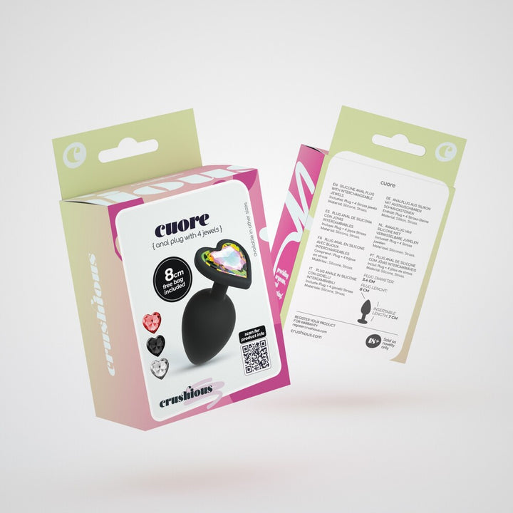 Plug Anale Cuore Ø 3,4 cm