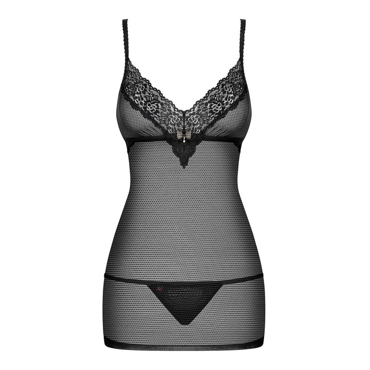 Baby Doll e Perizoma Sexy Neat Nero di Obsessive | Body e Babydoll, foto 3