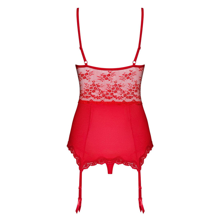 Corsetto e Perizoma Sexy Lovica Rosso