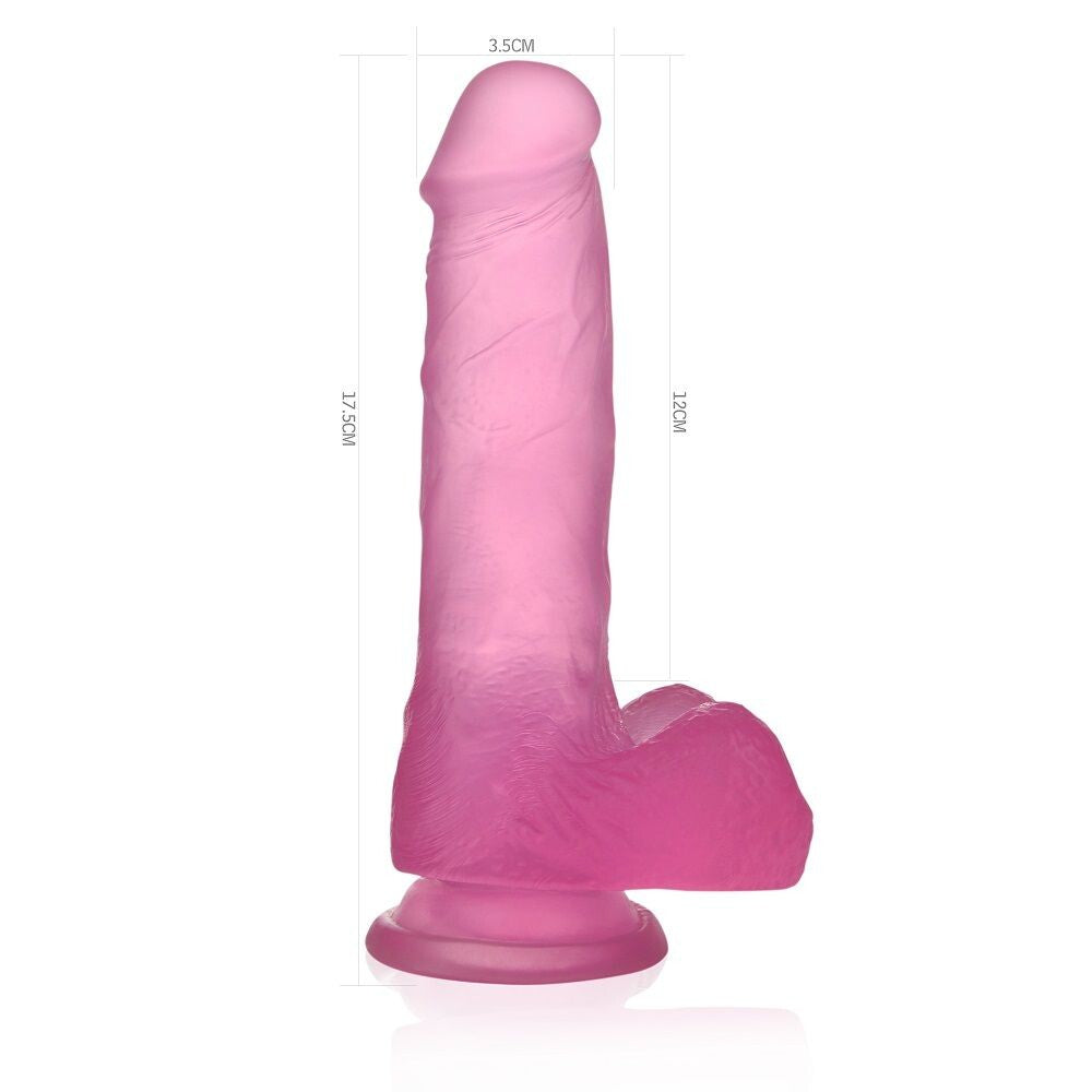 Dildo Realistico Jelly Crystal 17 cm