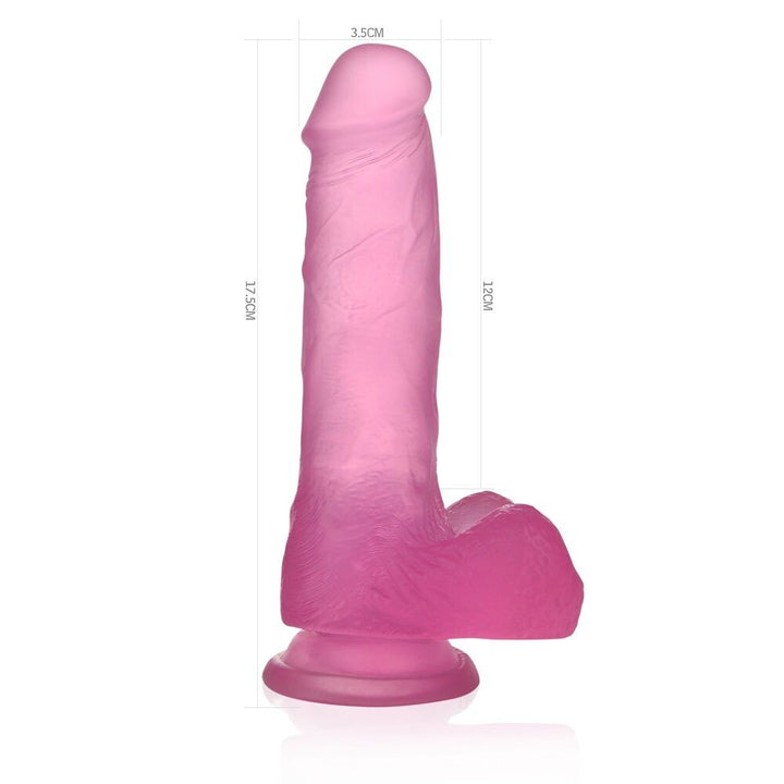 Dildo Realistico Jelly Crystal 17 cm