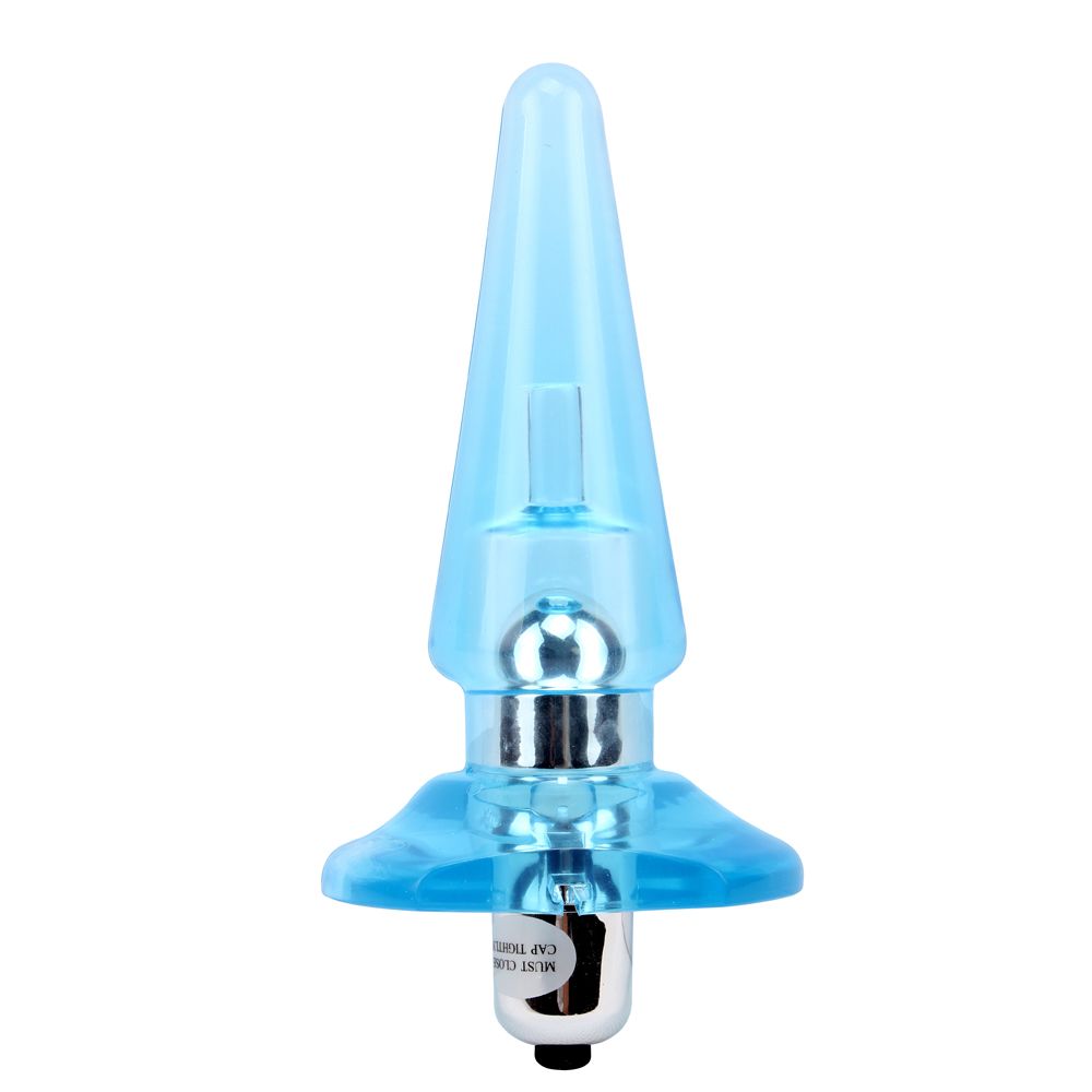 Nicole Anal Vibrator Plug Transparent Blue by Chisa Novelties | Anal Vibrators