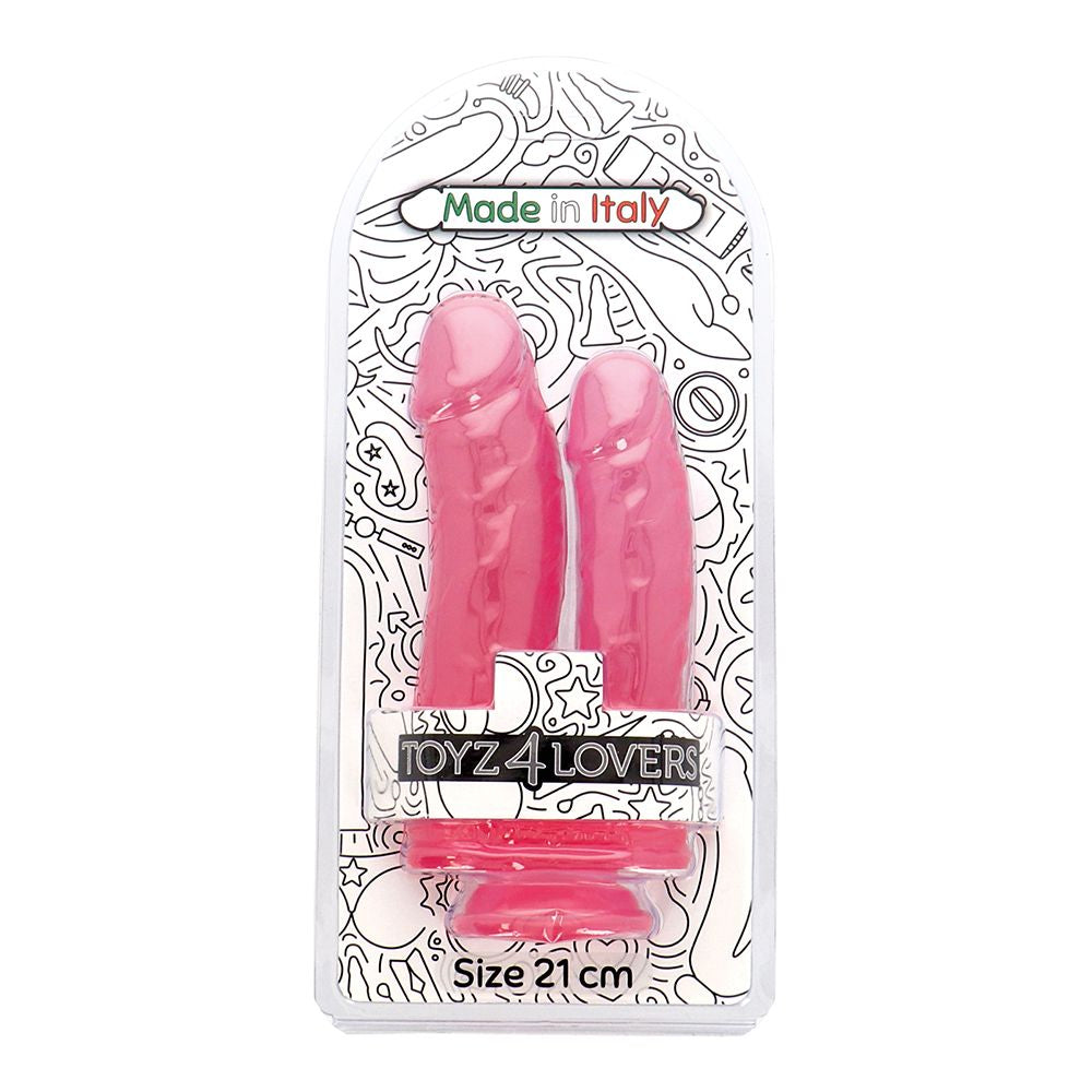 Dildo Doppio Jelly Romolo e Remo 20,5 cm