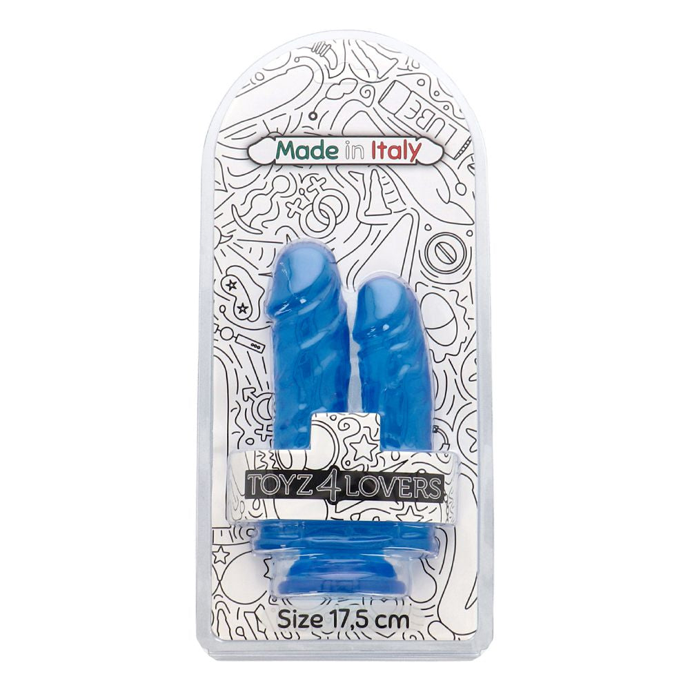 Dildo Doppio Jelly Caino e Abele 17,5 cm