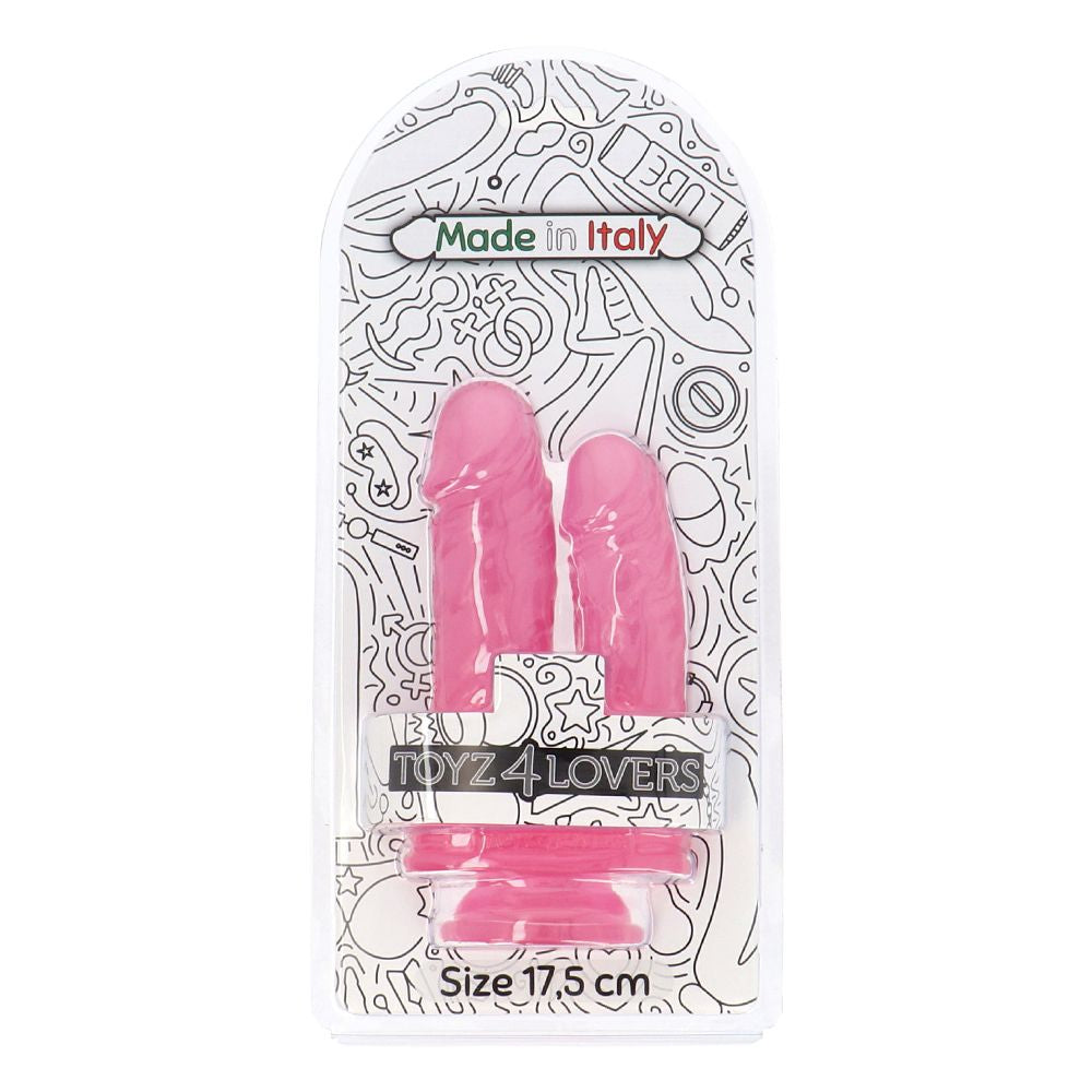Dildo Doppio Jelly Caino e Abele 17,5 cm