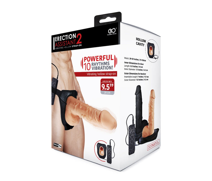 Strap On Vibrante Erection Glow 24 cm