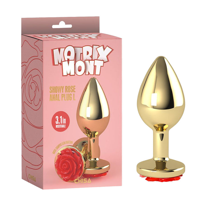 Plug Anale Showy Rose Ø 3,9 cm