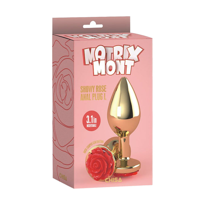 Plug Anale Showy Rose Ø 3,9 cm