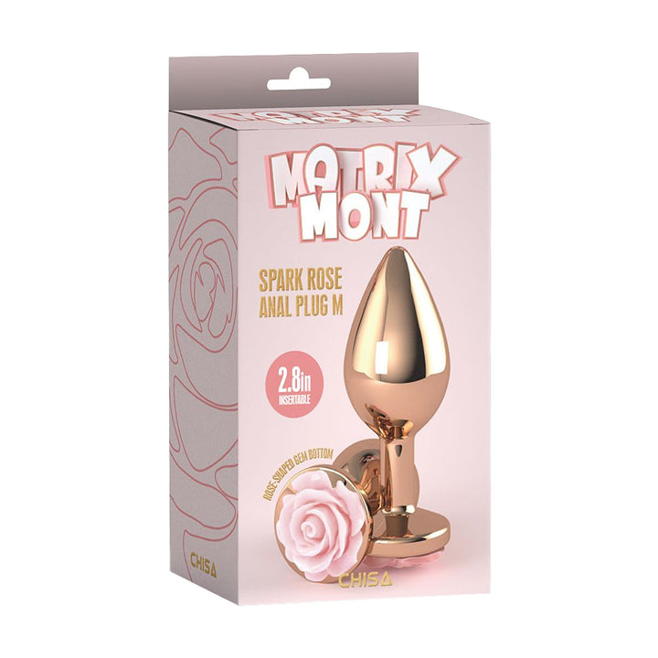 Plug Anale Spark Rose Ø 3,3 cm