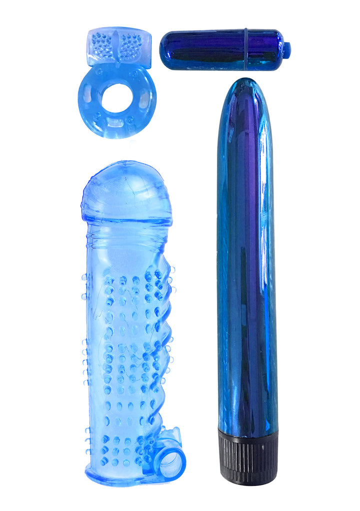 Ultimate Pleasure Couple's Kit - Blu