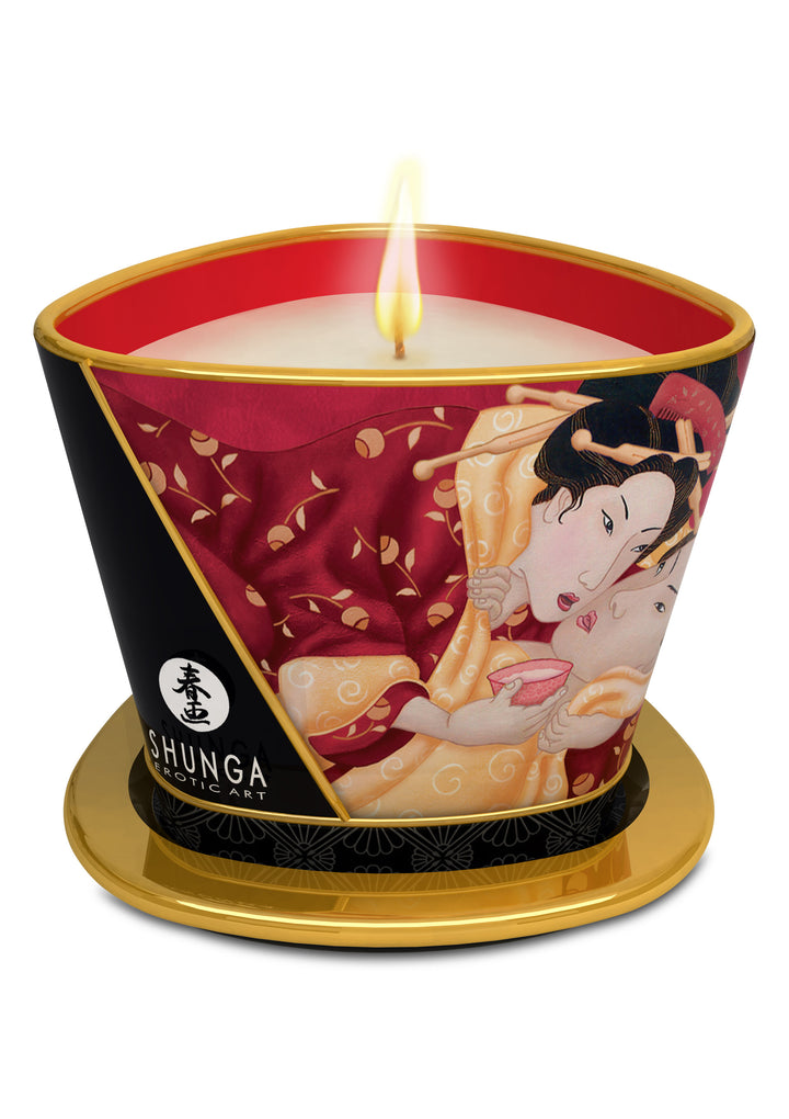 Candela da massaggi fragola Massage Candle 170ml