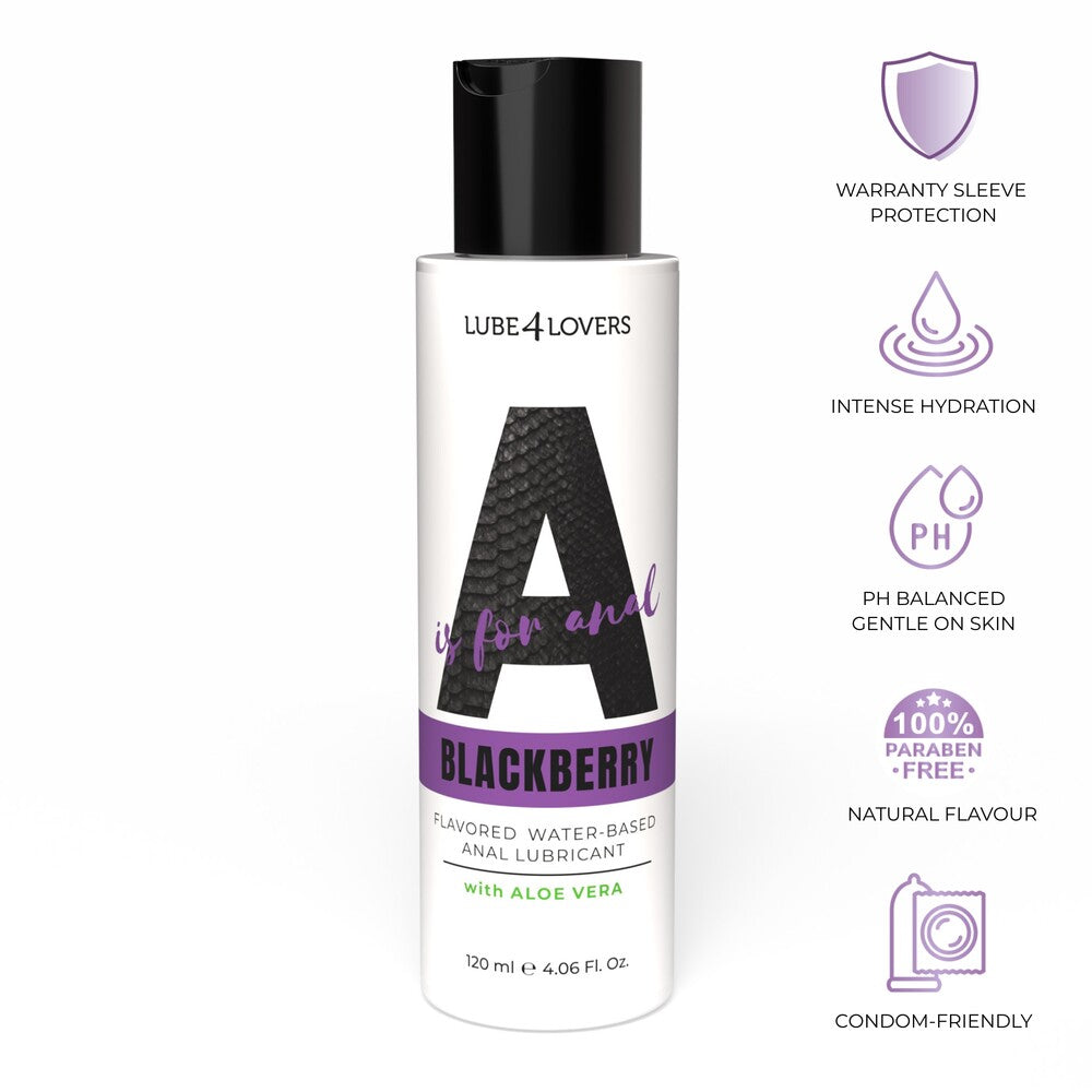 Lubrificante Anale A is for Blackberry 120 ml di Lube4lovers | Lubrificanti Anali, foto 7