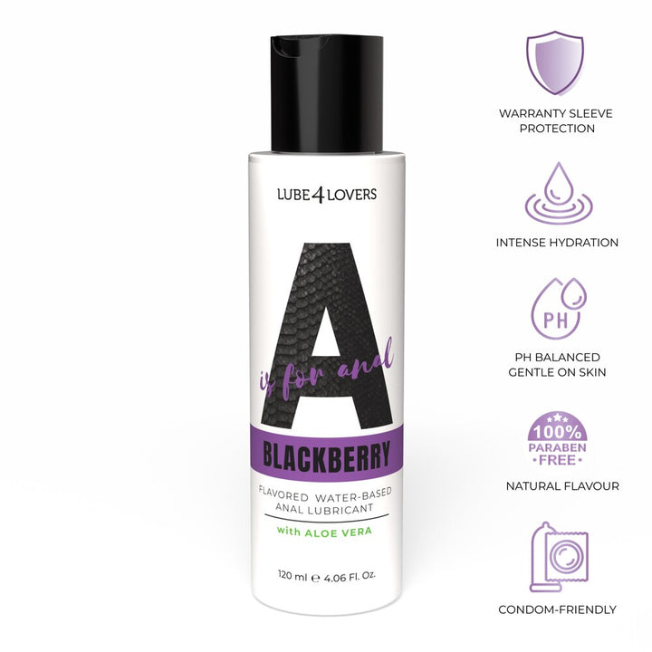 Lubrificante Anale A is for Blackberry 120 ml di Lube4lovers | Lubrificanti Anali, foto 7
