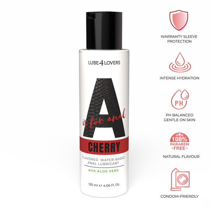 Cherry Flavored Anal Lubricant 120 ml by Lube4lovers | Anal Lubricants, photo 5