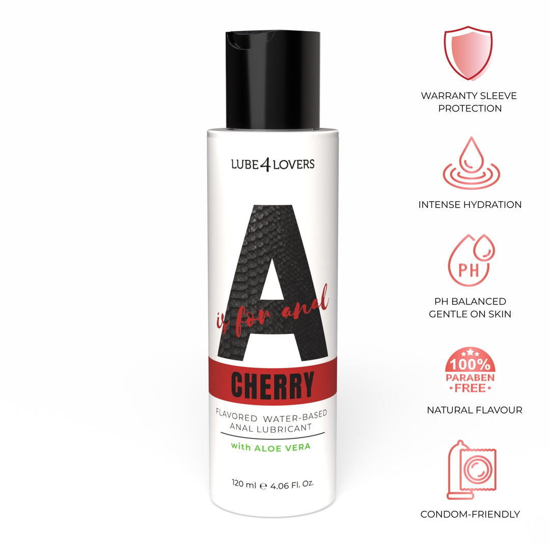 Cherry Flavored Anal Lubricant 120 ml by Lube4lovers | Anal Lubricants