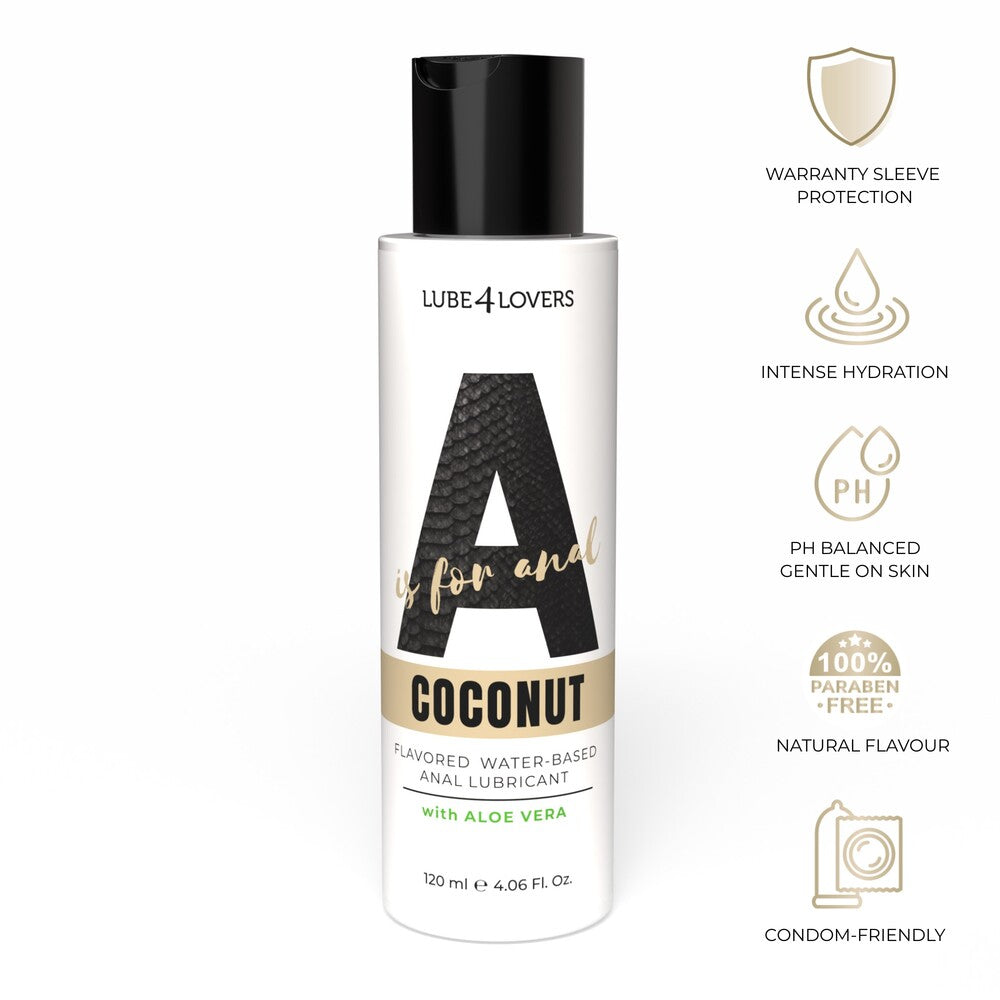 Lubrificante Anale A is for Coconut 120 ml di Lube4lovers | Lubrificanti Anali, foto 7