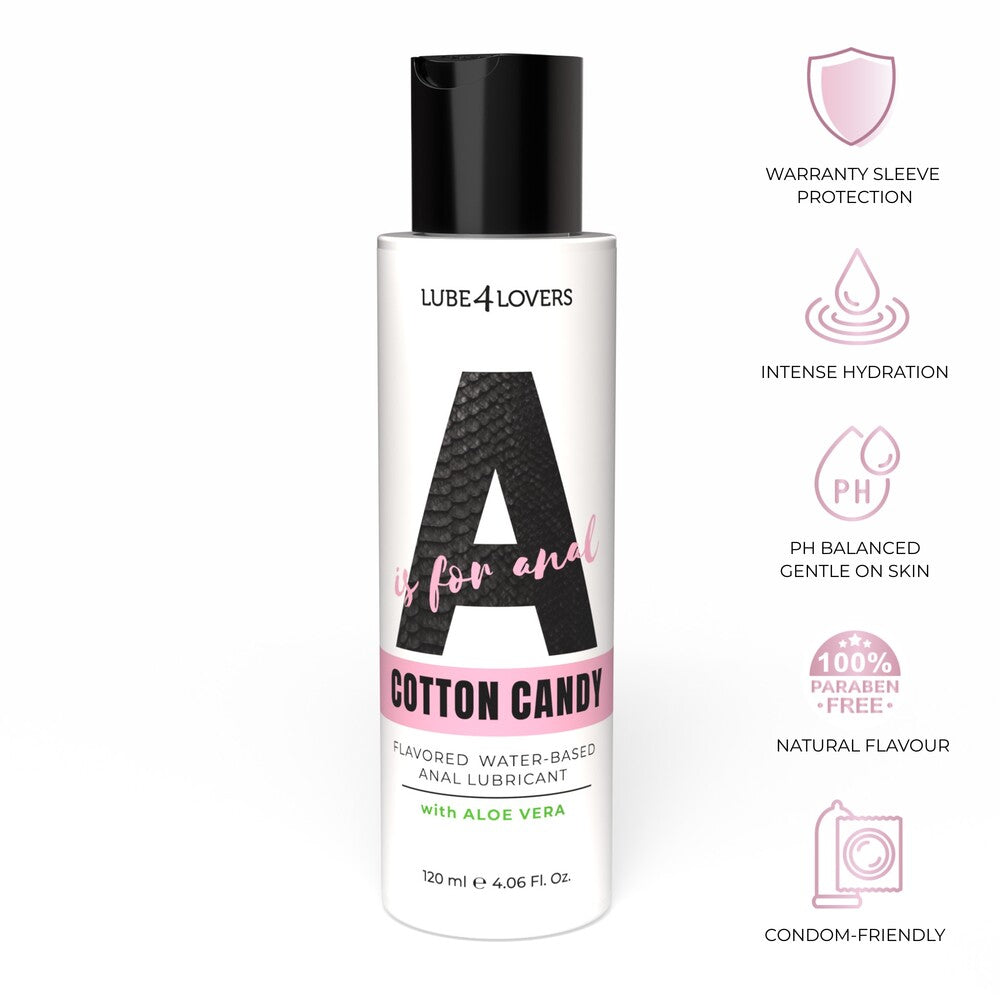 Lubrificante Anale A is for Cotton Candy 120 ml di Lube4lovers | Lubrificanti Anali, foto 7