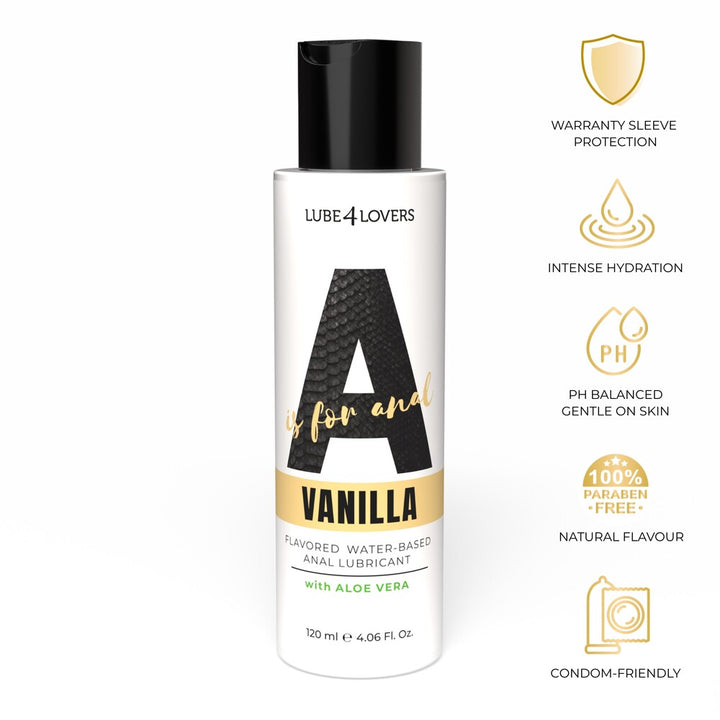 Lubrificante Anale A is for Vanilla 120 ml di Lube4lovers | Lubrificanti Anali, foto 6