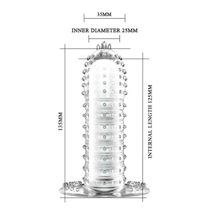 Guaina e Prolunga Pene Sleeve Tower 13,5 cm