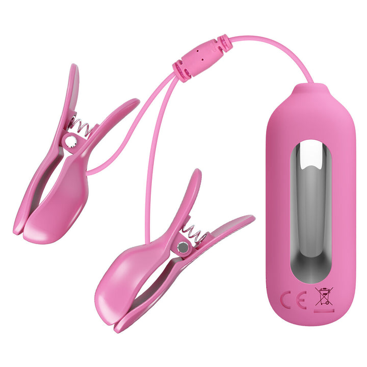 Vibrierende Brustwarzenklemmen Romantic Wave II