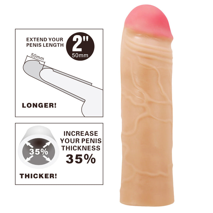 Guaina e Prolunga Pene Chane 18 cm